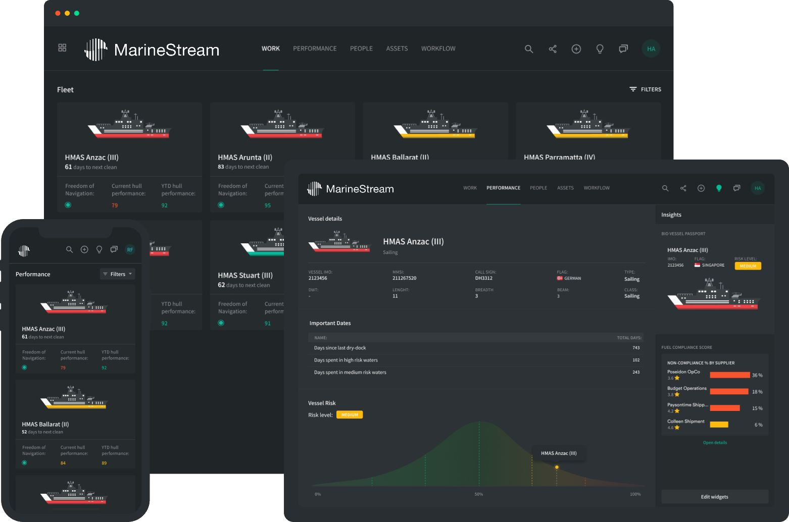 MarineStream Platform Dashboard